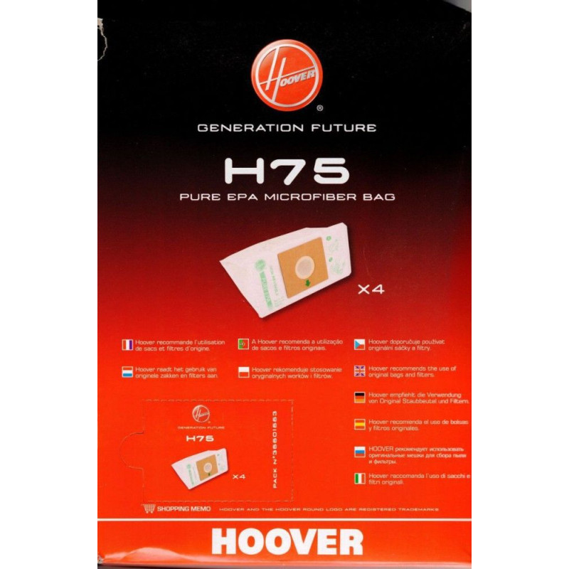 Торбички за прахосмукачка Hoover