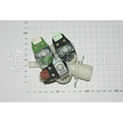 Магнитвентил 3-пътен пералня Electrolux