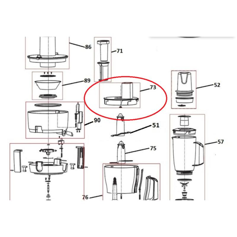 Капак кухненски робот GORENJE - за купата с рендетата