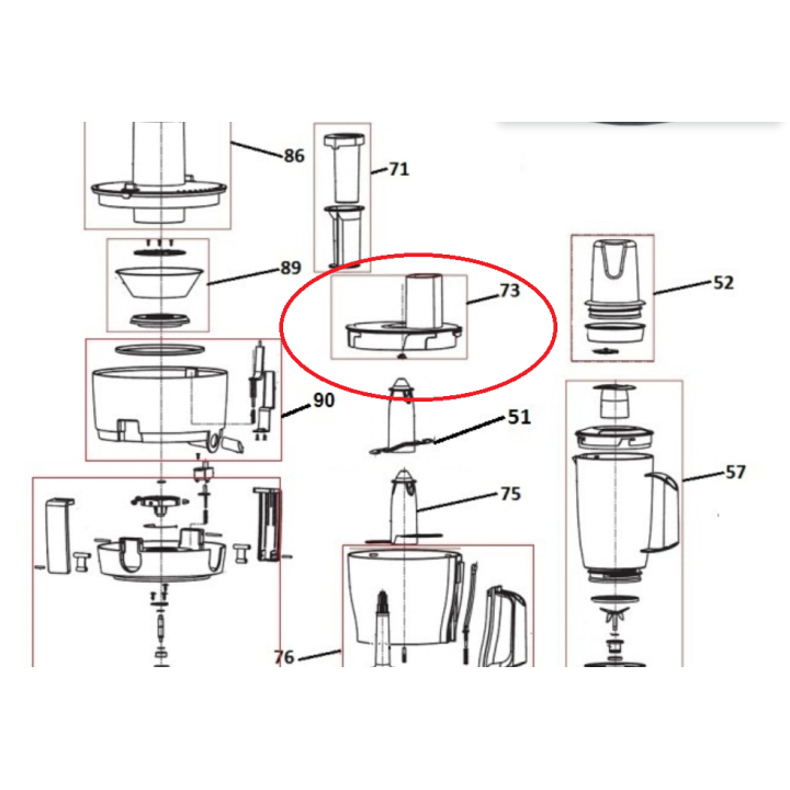 Капак кухненски робот GORENJE - за купата с рендетата