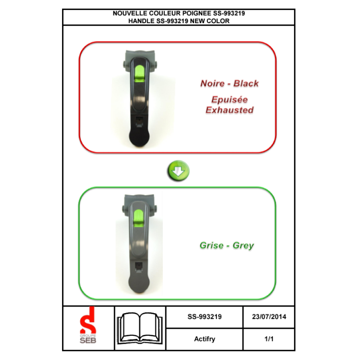 Дръжка за фритюрник TEFAL