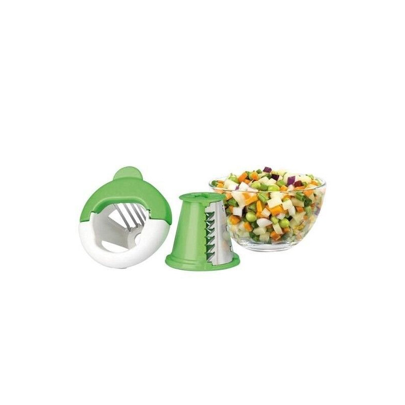 Ренде за зеленчуци TEFAL - зелено, за кубчета
