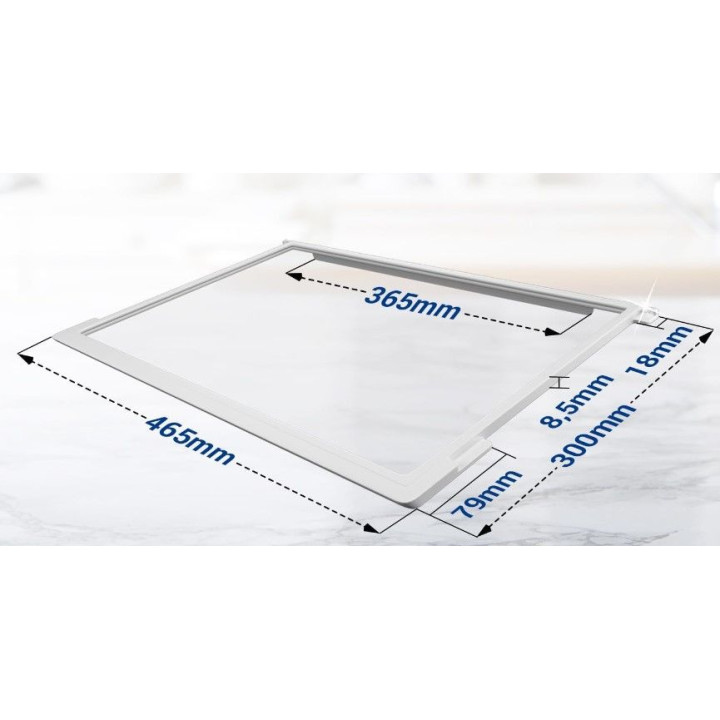 Стъклен рафт за хладилник Gorenje 465 x 300 x 7 mm