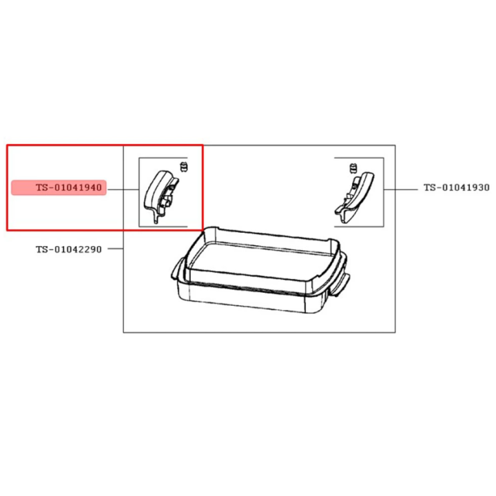 Дръжка за приставка за грил OptiGrill TEFAL - дясна