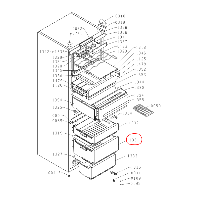Фризерно чекмедже за хладилник Gorenje 571802