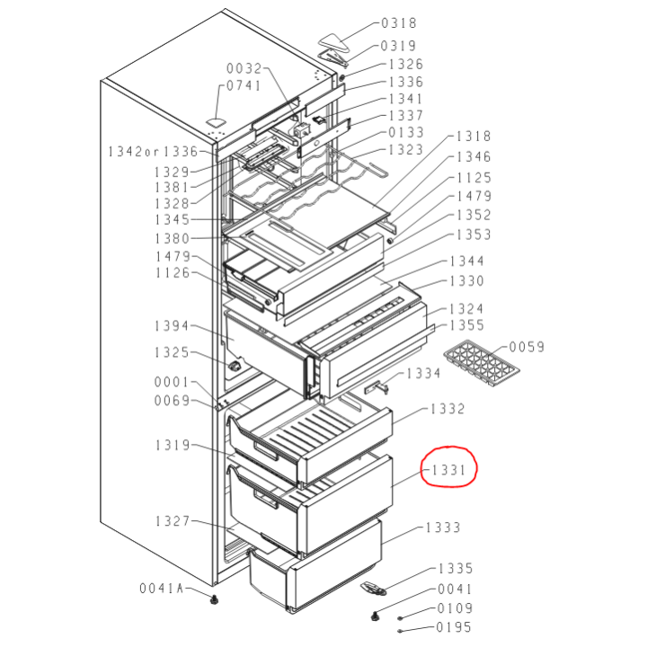 Фризерно чекмедже за хладилник Gorenje 571802