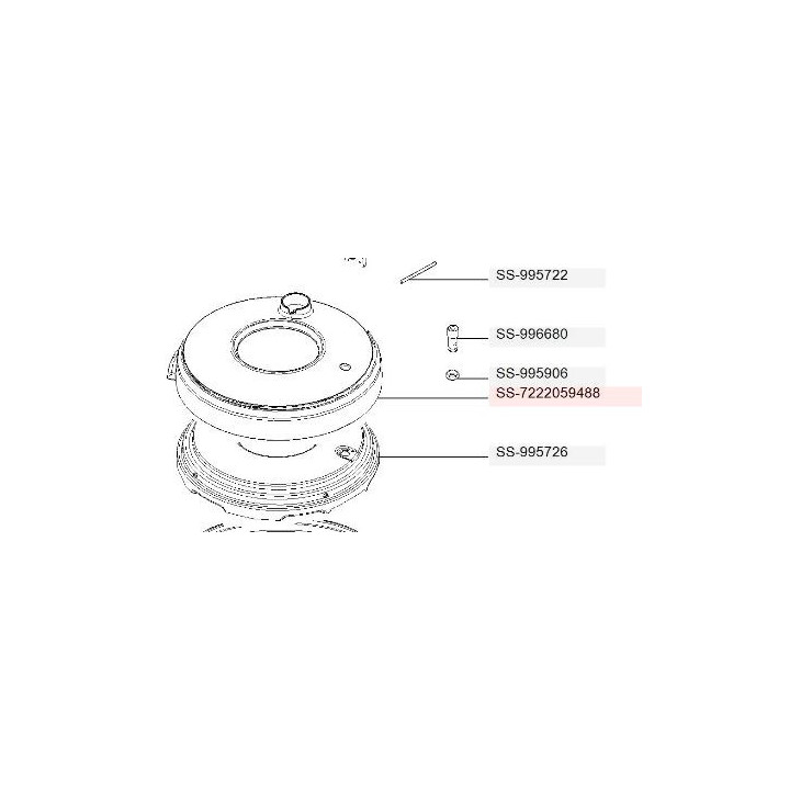 Капак мултикукър TEFAL - горна част