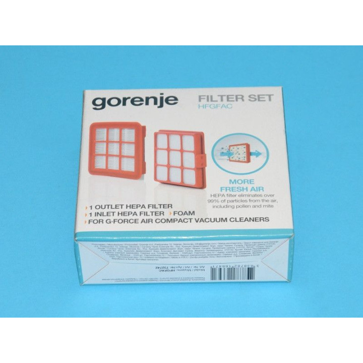 Хепа филтър за прахосмукачка Gorenje