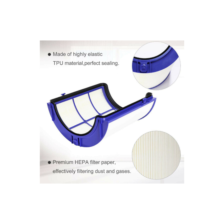 Филтър за пречиствател на въздух GLASS HEPA филтър за Dyson HP04 и TP04 968707-05