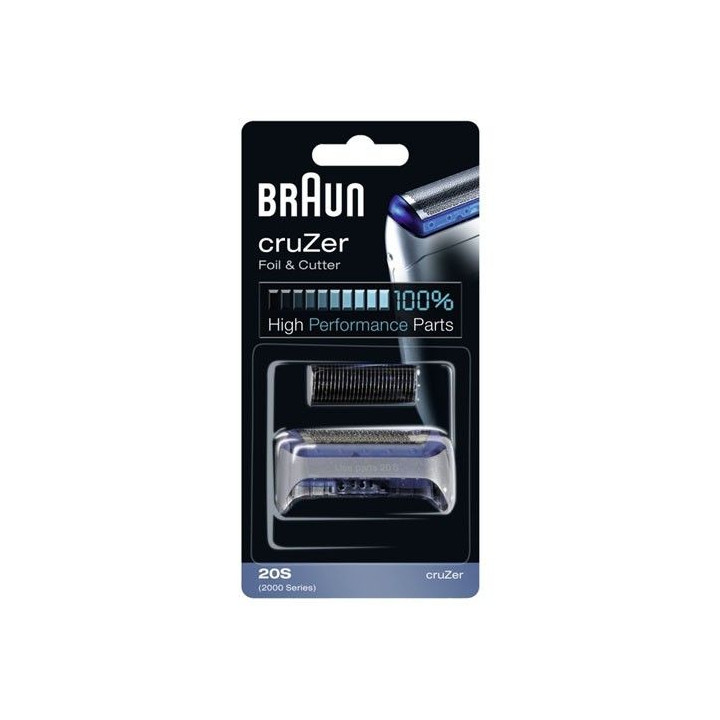 Мрежа + нож за самобръсначка BRAUN (cruZer foil and cutterblock, silver)