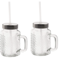 Комплект WMF X Mason от 2 чаши с дръжка 450 ml, сламка и капак 0416780041