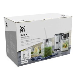 Комплект WMF X Mason от 2 чаши с дръжка 450 ml, сламка и капак 0416780041