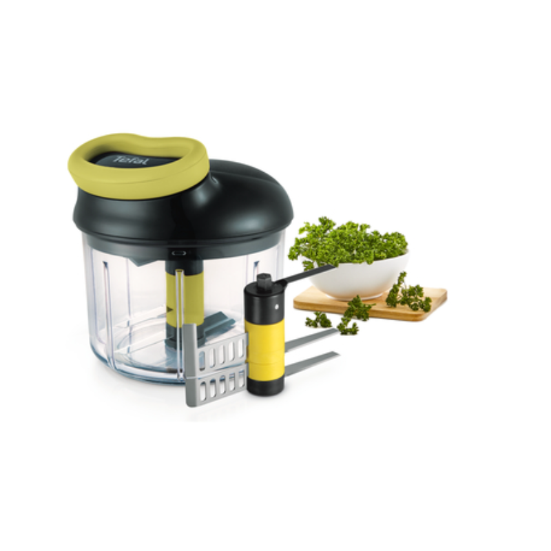 Комплект ръчен чопър TEFAL 900ml + нож за пюрета K1321324