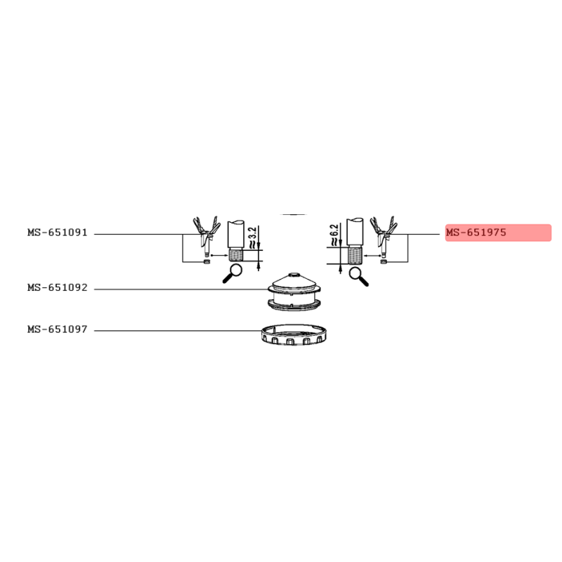 Нож за кана за блендер Tefal, Moulinex