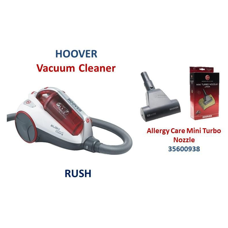 Антиалергична мини турбо четка за прахосмукачка HOOVER (RUSH)
