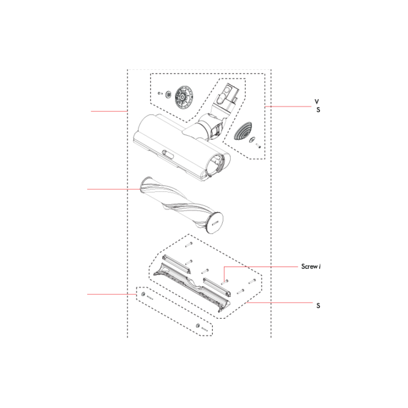 Ролка за вертикална прахосмукачка Dyson