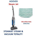 Подложки за под (микрофибър )  за парочистачка HOOVER (STEAMJET STEAM & VACUUM TOTALITY)