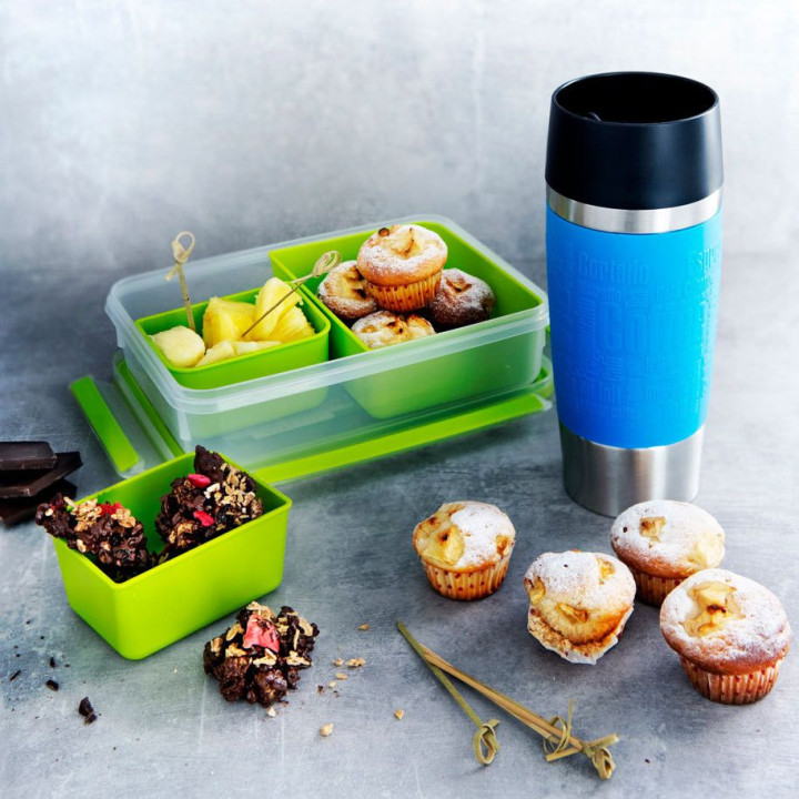 Кутия за храна Tefal MasterSeal ToGo с вътрешни купи правоъгълна 1,2 л K3100312