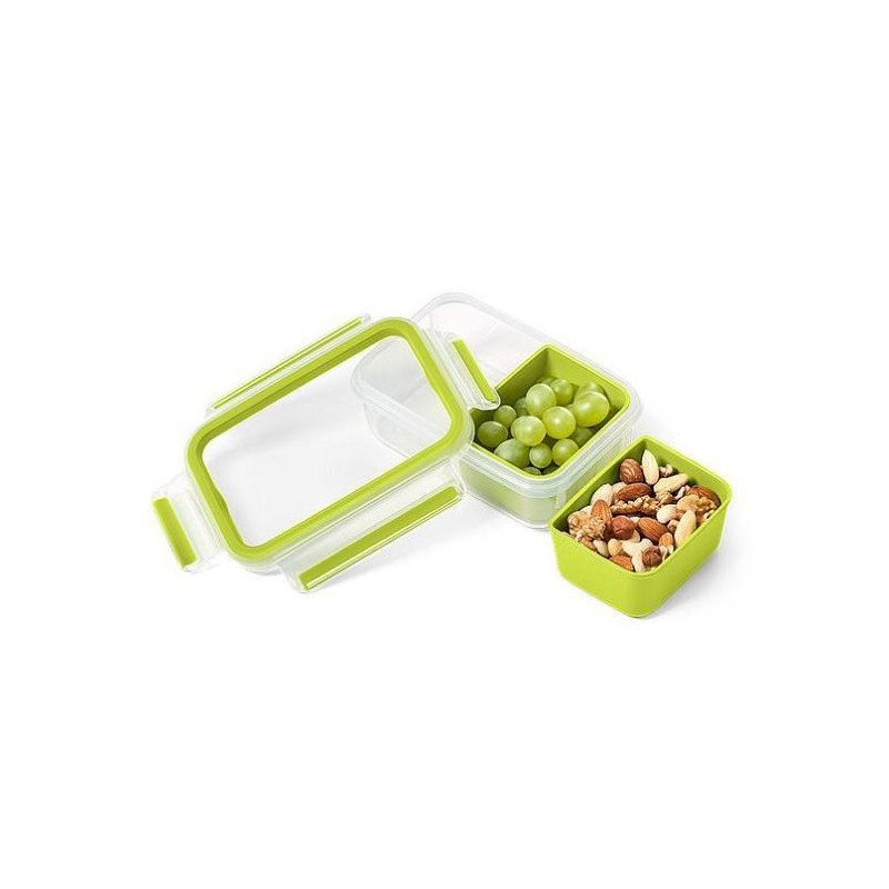 Кутия за храна Tefal MasterSeal ToGo с вътрешни купи правоъгълна 1,2 л K3100312
