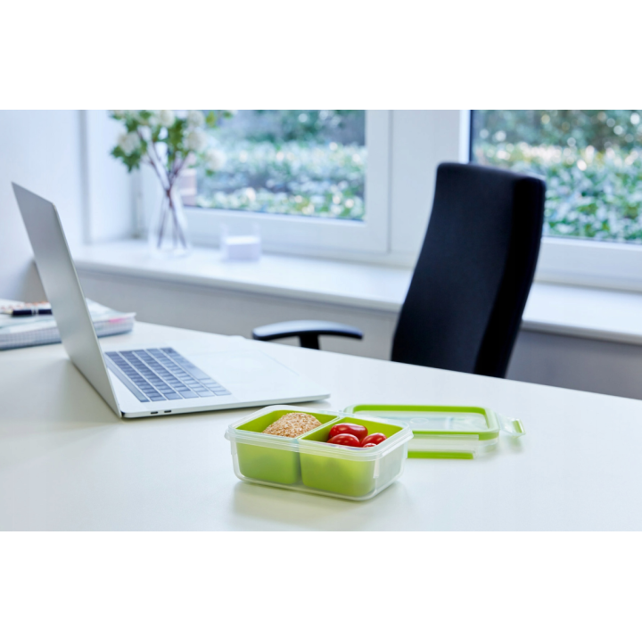 Кутия за храна Tefal MasterSeal ToGo с вътрешни купи правоъгълна 1,2 л K3100312