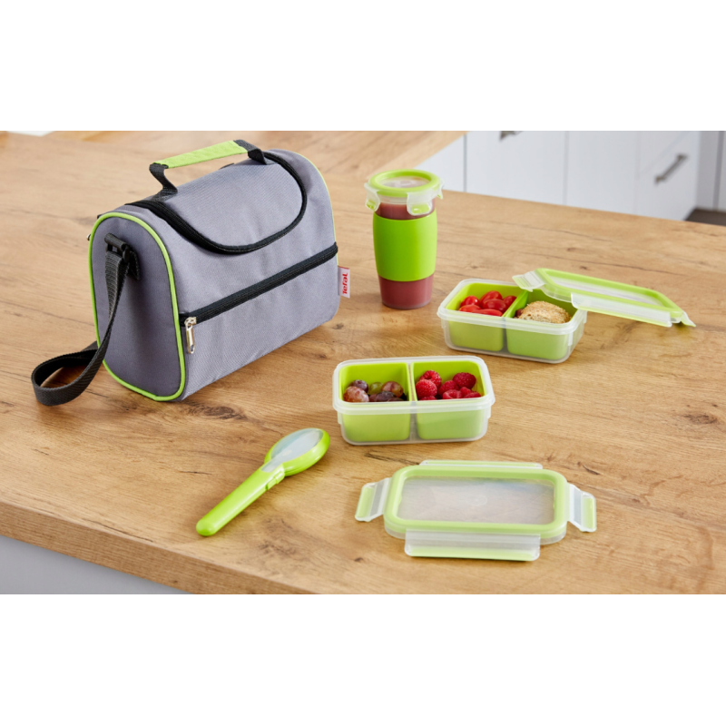 Кутия за храна Tefal MasterSeal ToGo с вътрешни купи правоъгълна 1,2 л K3100312