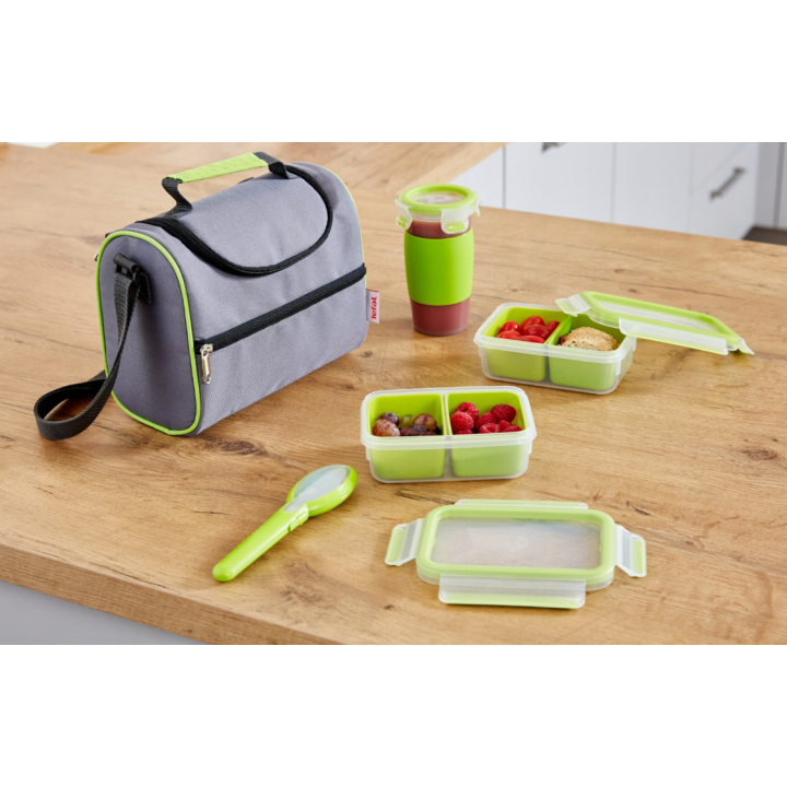Кутия за храна Tefal MasterSeal ToGo с вътрешни купи правоъгълна 1,2 л K3100312