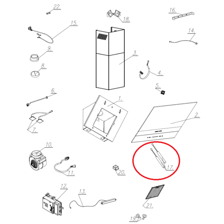 Амортисьор за аспиратор Gorenje