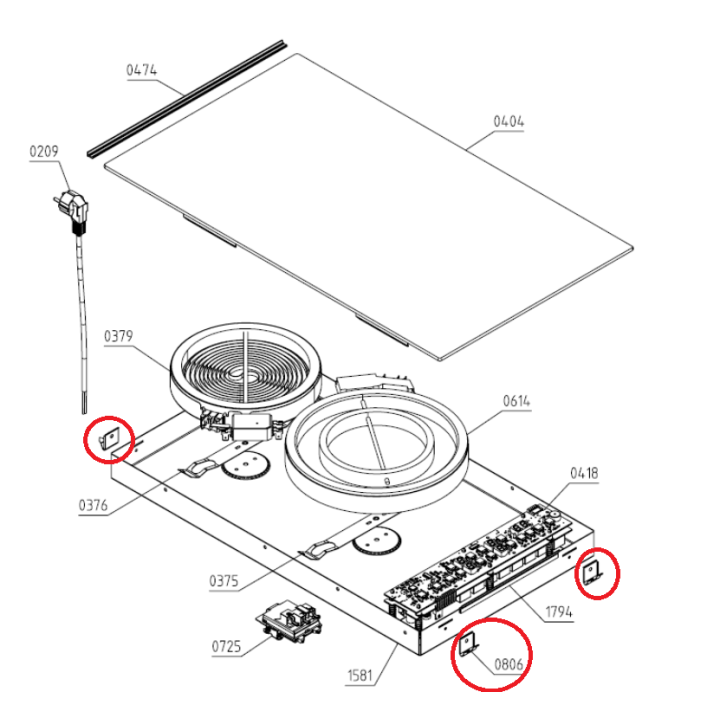 Планка за вграждане на плот Gorenje