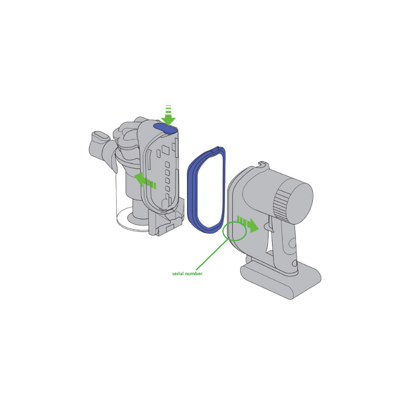Батерия за вертикална прахосмукачка Dyson V7 SV11 968670-12 3000mAh/21.6V