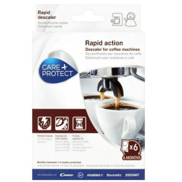 Care + Protect препарат за премахване на котлен камък за всички видове кафе машини   6 пакетчета x 20 гр.