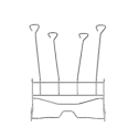 Метална поставка за сушене на обувки за сушилни с App hOn