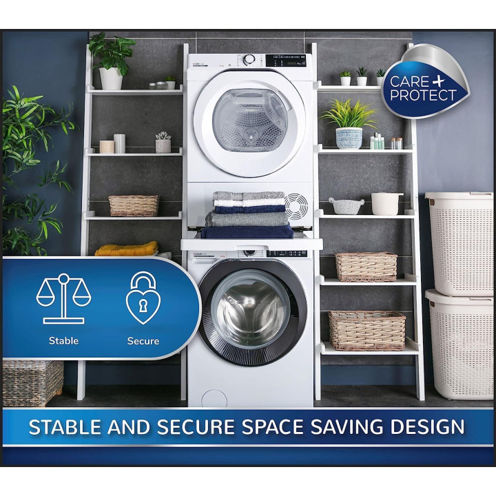 Универсален свързващ кит за пералня и сушилня HAIER с плъзгащ се рафт за подреждане