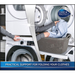 Универсален свързващ кит за пералня и сушилня HAIER с плъзгащ се рафт за подреждане