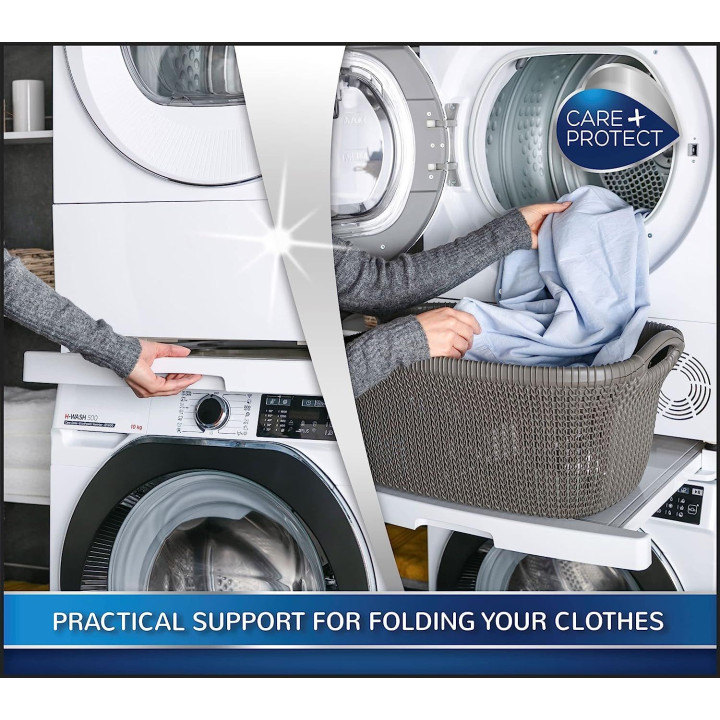 Универсален свързващ кит за пералня и сушилня HAIER с плъзгащ се рафт за подреждане