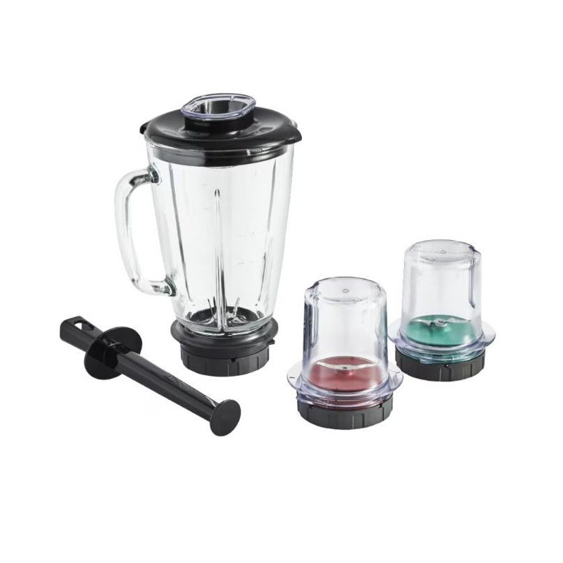 Комплект аксесоари 5 в 1 за кухненски робот Tefal Coach Mix & Drink XF650038, Предназначен за смесване, смилане, нарязване и раз