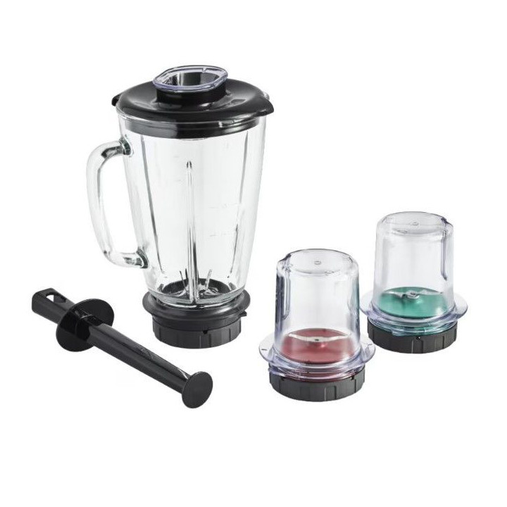 Комплект аксесоари 5 в 1 за кухненски робот Tefal Coach Mix & Drink XF650038, Предназначен за смесване, смилане, нарязване и раз