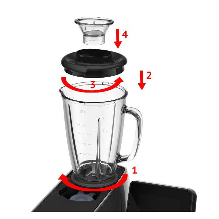 Комплект аксесоари 5 в 1 за кухненски робот Tefal Coach Mix & Drink XF650038, Предназначен за смесване, смилане, нарязване и раз