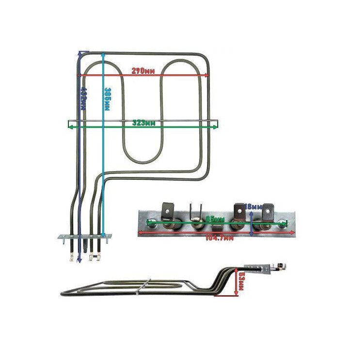 Горен нагревател с чупка фурна HANSA / AMICA