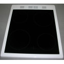 Стъкло плот печка BEKO с рамка (бяла) 