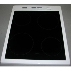 Стъкло плот печка BEKO с рамка (бяла) 