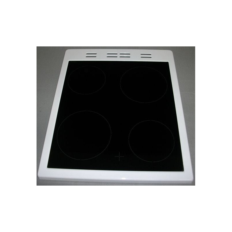 Стъкло плот печка BEKO с рамка (бяла) 