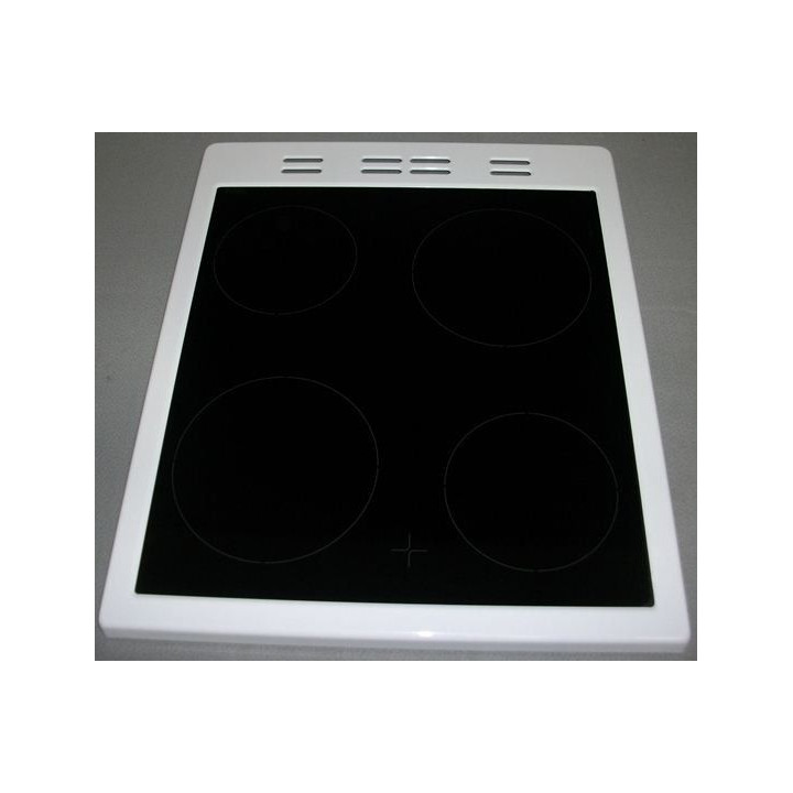 Стъкло плот печка BEKO с рамка (бяла) 