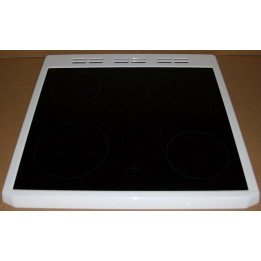 Стъкло плот печка BEKO с рамка (бяла) 