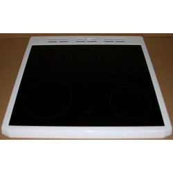 Стъкло плот печка BEKO с рамка (бяла) 