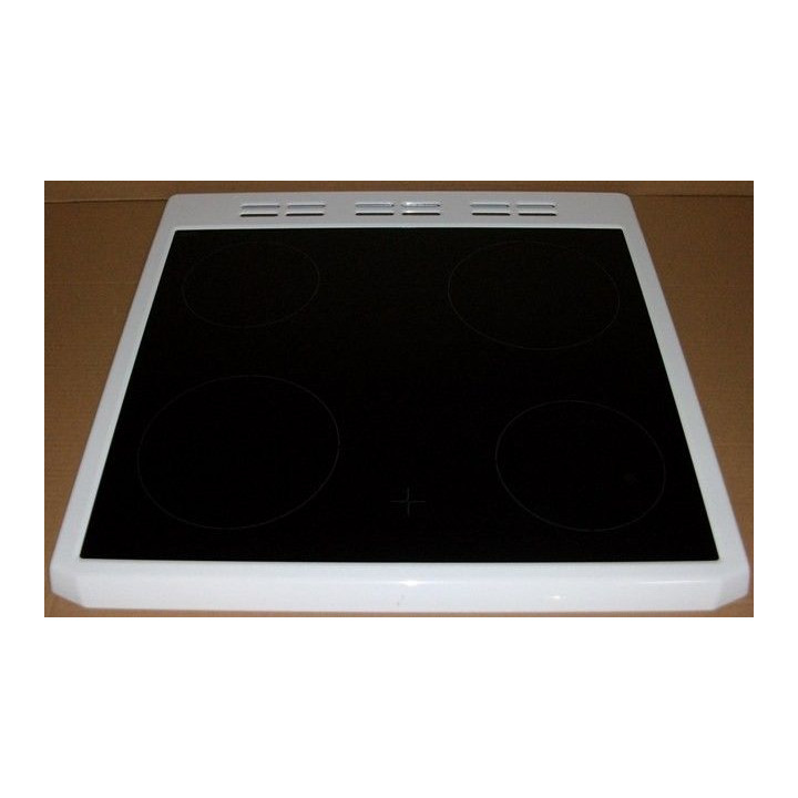 Стъкло плот печка BEKO с рамка (бяла) 