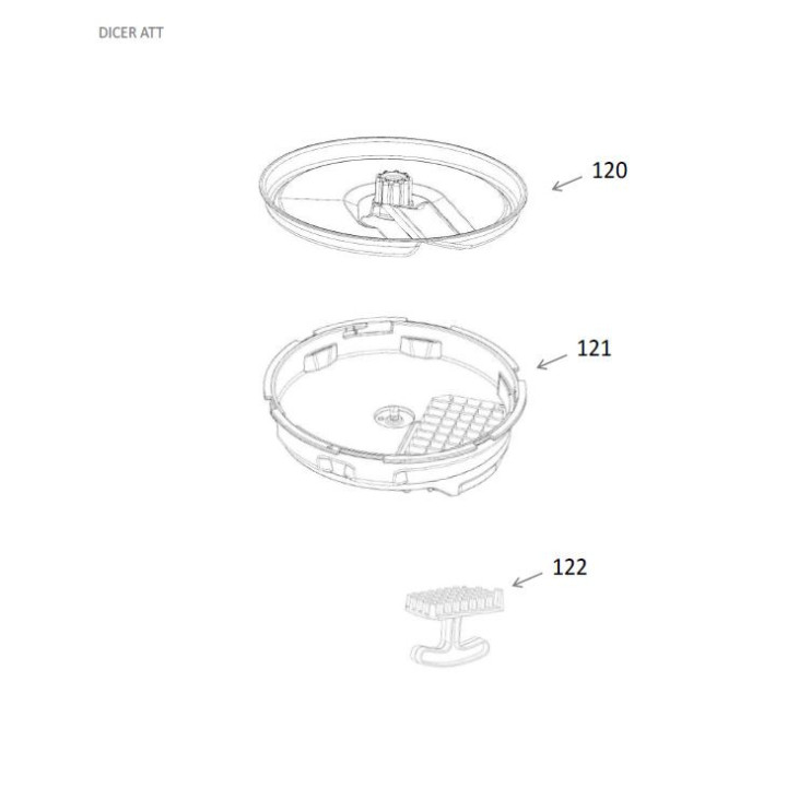 Редуктор за Купа за пасатор Braun - ел. ренде