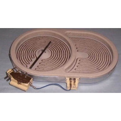 Плоча за печка BEKO (стъклокерамична кръг в елипса, D140X250, 1100/2000W)