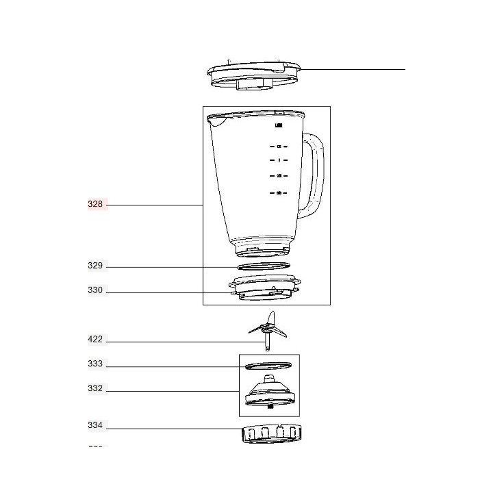 Кана за блендер Tefal
