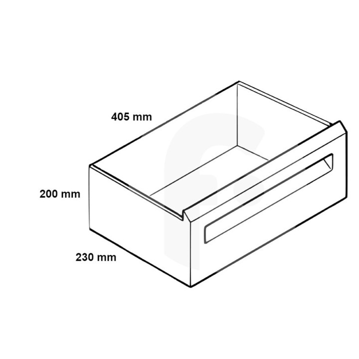 Чекмедже за фризер 405 Х 200 Х 230 мм
