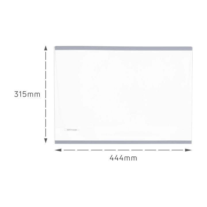 Стъклен рафт на хладилник AMICA - 445x315мм